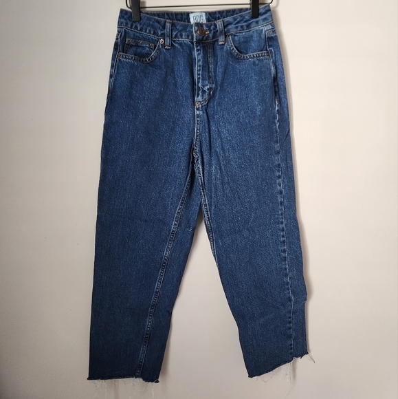 BDG | Pax High Rise Straight Leg Raw Hem Dark Wash Jeans - Size 26 - Picture 2 of 12